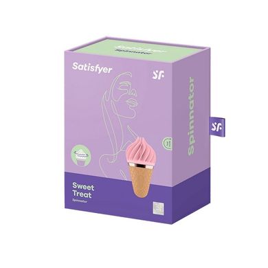 Морозиво-спінатор Satisfyer Lay-On - Sweet Treat Pink/Brown, 10 режимів роботи, водонепроникний SO3552 фото