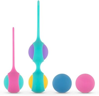 Набір вагінальних кульок PMV20: Vita – Kegel Ball Set, маса 40, 50, 60 г, два тримачі SO8896 фото