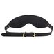 Розкішна маска на очі Zalo Blindfolds Black, натуральна шкіра SO8231 фото 3