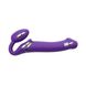 Безремінний страпон з вібрацією Strap-On-Me Vibrating Violet M, діаметр 3,3 см, пульт ДК, регульован SO3825 фото 3