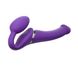 Безремінний страпон з вібрацією Strap-On-Me Vibrating Violet M, діаметр 3,3 см, пульт ДК, регульован SO3825 фото 1