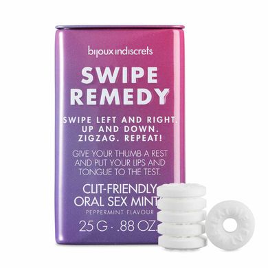 М'ятні цукерки Bijoux Indiscrets Swipe Remedy – clitherapy oral sex mints без цукру SO5911 фото