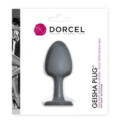 Анальна пробка Dorcel Geisha Plug з кулькою всередині, створює вібрації, макс. діаметр 3,2см MD0364 фото