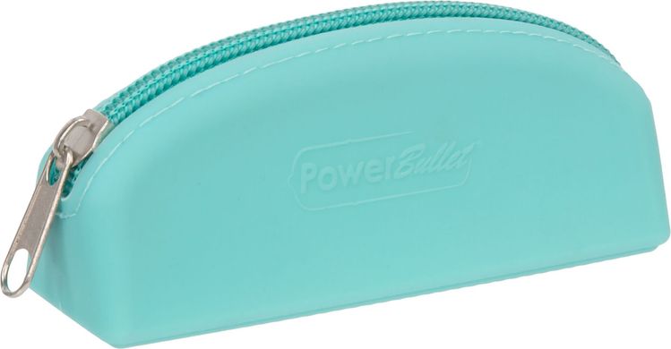 Сумка для зберігання секс-іграшок PowerBullet - Silicone Storage Zippered Bag Teal SO5561 фото