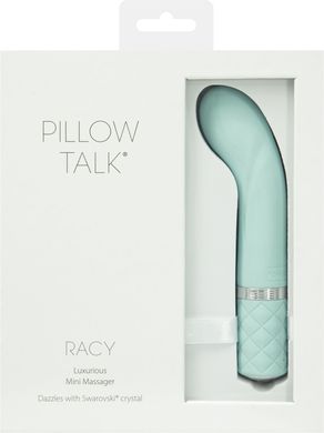 Розкішний вібратор Pillow Talk - Racy Teal з кристалом Сваровські для точки G, подарункове паковання SO2720 фото