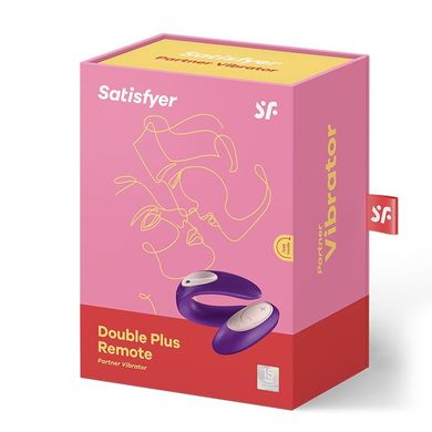 Вібратор для пар Satisfyer Double Plus Remote з пультом ДК та двома моторчиками SO2021 фото