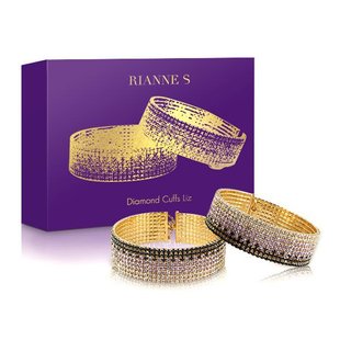 Лакшері наручники-браслети з кристалами Rianne S: Diamond Cuffs, подарункове паковання SO3873 фото