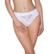 Трусики з широкою гумкою і мереживом Passion PS001 PANTIES M, white SO4172 фото 1