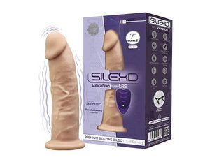 Фалоімітатор з вібрацією SilexD Henry Vibro Flesh (MODEL 2 size 7in) + LRS, діаметр 4,4 см SO8212 фото