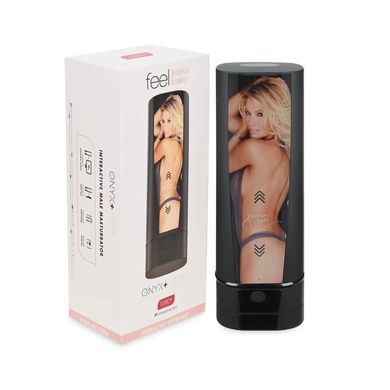 Мастурбатор Kiiroo Onyx + Jessica Drake, 10 стискних кілець, не треба рухати, теледільдоніка SO4505 фото