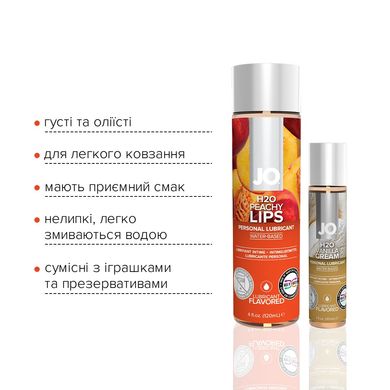 Комплект JO GWP — Peaches & Cream — Peachy Lips 120 мл & H2O Vanilla 30 мл SO6771 фото