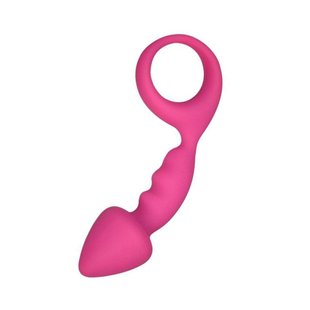 Анальна пробка Adrien Lastic Budy Pink із стимулюючою ніжкою, макс. діаметр 2,5 см AD20081 фото