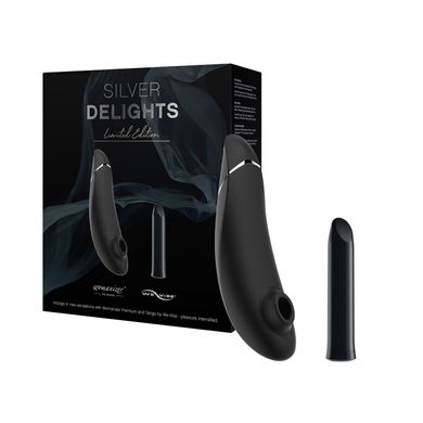 Преміальний подарунковий набір Silver Delights Collection: Womanizer Premium та We-Vibe Tango SO8759 фото