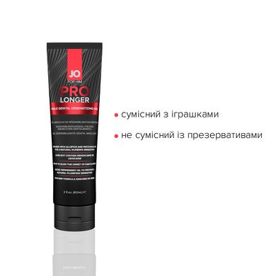 Пролонгер гель JO Prolonger Gel (60 мл) з олією перцевої м’яти, гвоздикового перцю та пачулів SO1834 фото