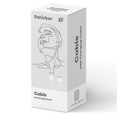 Зарядка (запасний кабель) для іграшок Satisfyer USB charging cable White SO2868 фото