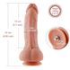 Ультрареалістичний фалоімітатор для секс-машин Hismith 8.3″ 2-layers Silicone Flesh Dildo, 2-шаровий SO6204 фото 7