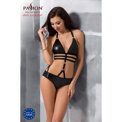 Боді монокіні під латекс Passion Exclusive LAMIS BODY S/M, black PS24802 фото