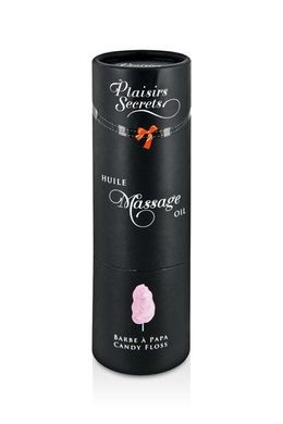 Масажна олія Plaisirs secrets Candy Floss (59 мл) з афродизіаками, їстівна, подарункове паковання SO1851 фото