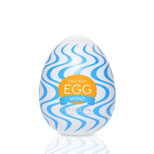 Мастурбатор-яйце Tenga Egg Wind із зиґзаґоподібним рельєфом SO5494 фото