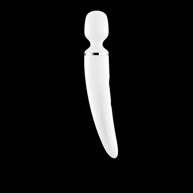 Вібромасажер Satisfyer Wand-er Woman (White/Chrome), водонепроникний, потужний, розмір XXL SO3458 фото