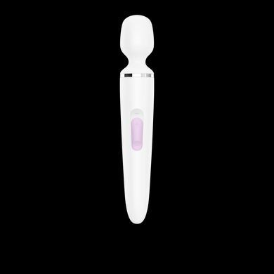 Вібромасажер Satisfyer Wand-er Woman (White/Chrome), водонепроникний, потужний, розмір XXL SO3458 фото